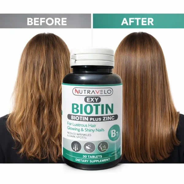 Biotin Plus Zinc Tablets for Hair Growth – Hair Skin & Nails
