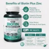 Biotin Plus Zinc Tablets for Hair Growth – Hair Skin & Nails