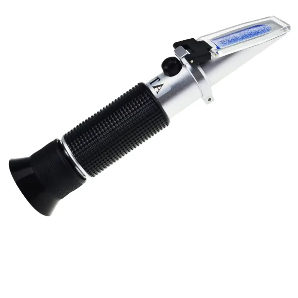 Portable Brix Refractometer with ATC 0–32% – Dual Scale Sugar Meter for Juice & Food Testing