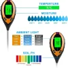 Digital Soil Tester with LCD Display 4-in-1 – pH, Moisture, Light & Temperature Meter for Garden, Lawn & Indoor Plants