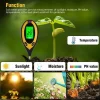 Digital Soil Tester with LCD Display 4-in-1 – pH, Moisture, Light & Temperature Meter for Garden, Lawn & Indoor Plants