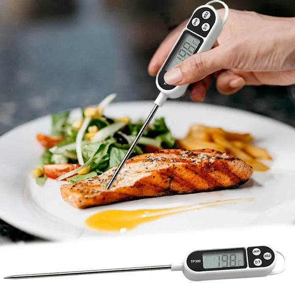 Digital Food Thermometer TP300 – Instant Read Kitchen Probe for Meat, Milk & Cooking