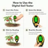 Digital Soil Tester with LCD Display 4-in-1 – pH, Moisture, Light & Temperature Meter for Garden, Lawn & Indoor Plants