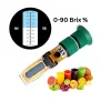 Premium ATC Brass Brix Refractometer – Handheld Sugar Tester for Juice , Wine & Beer