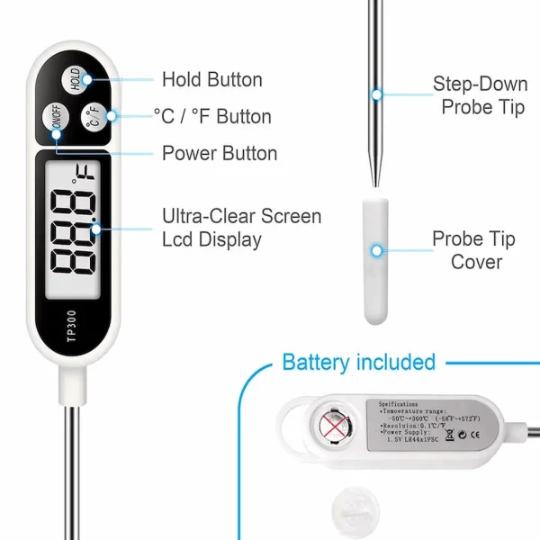 3-in-1 Milk Testing Kit – Lactometer, Measuring Cylinder & Digital Thermometer for Accurate Milk Quality Testing
