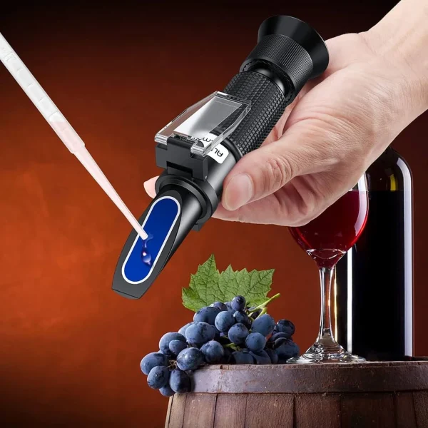 Handheld Brix Refractometer 0–90% Sugar Content Meter for Juice, Honey & Food