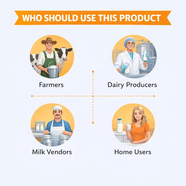 Lactometer for Milk Testing with Measuring Cylinder – Accurate Milk Purity Tester