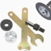 4 Inch Sanding Disc Kit with Backing Pad Drill Adapter & 10Pcs 120 Grit Sandpaper Discs