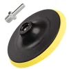 4 Inch Sanding Disc Kit with Backing Pad Drill Adapter & 10Pcs 120 Grit Sandpaper Discs