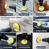4 Inch Sanding Disc Kit with Backing Pad Drill Adapter & 10Pcs 120 Grit Sandpaper Discs