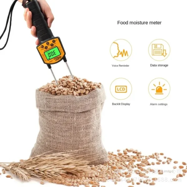 Digital Grain Moisture Meter AR 991 | Smart Sensor Humidity Tester with LED Display