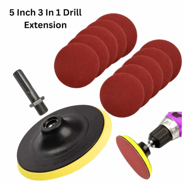 5 Inch Sanding Disc Kit with Backing Pad