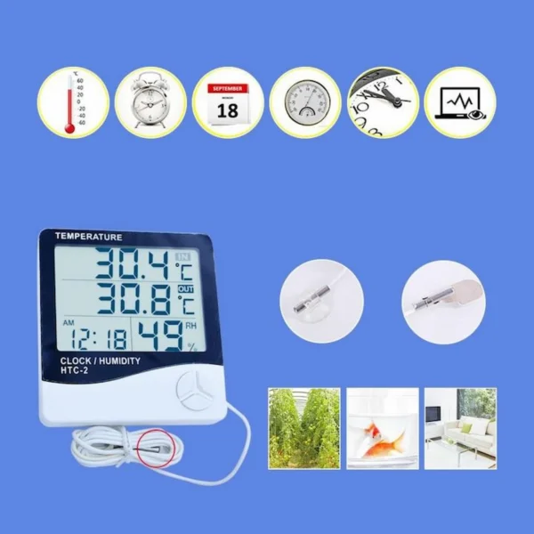 HTC-2 Digital LCD Hygrometer Temperature Humidity Meter