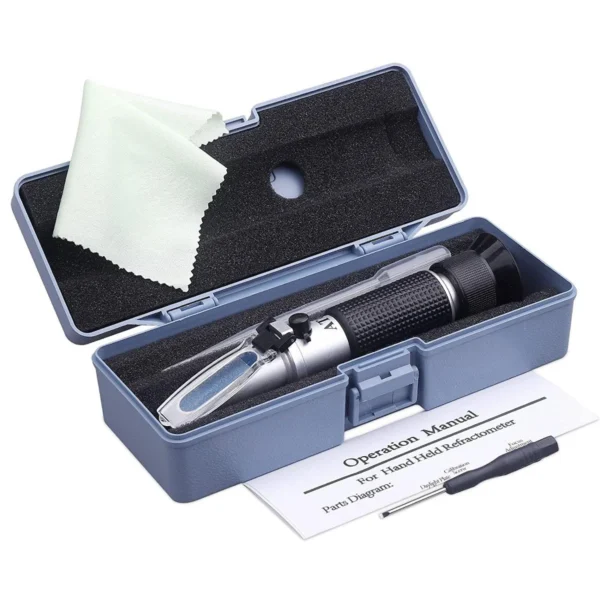 Honey Refractometer 58–90% Brix & Moisture Tester with ATC | Optical Honey Moisture Meter