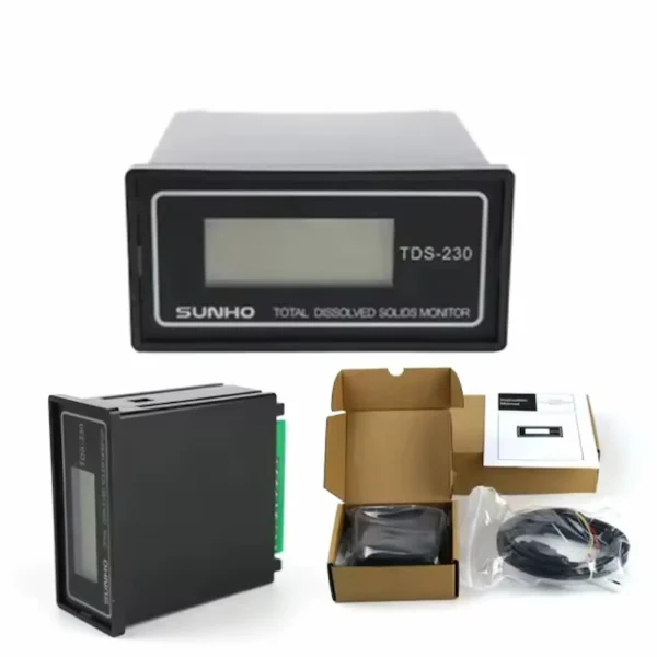 SUNHO TDS-230 Online TDS Meter | Industrial Digital TDS Monitor for RO Water Treatment Plant