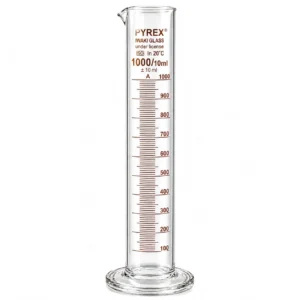 Pyrex IWAKI 1000mL Glass Measuring Cylinder