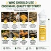 Cooking Oil Quality Test Strips 30 Pack – Free Fatty Acid (FFA) Test Strips for Frying Oil