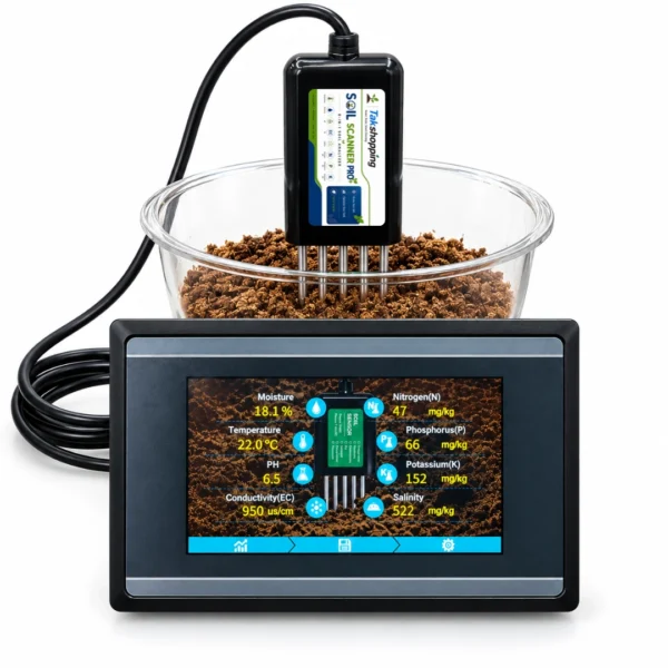 8-in-1 Soil Tester with HMI TFT Touch Screen